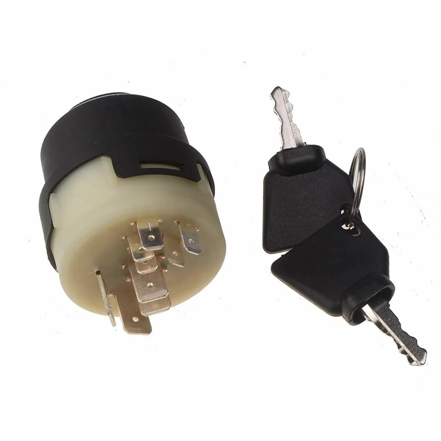 701/80184 Ignition Switch with 2 Keys for JCB 3CX 4CX Backhoe Loader 9 Pins Starter Switch Replace 50988 85804674 334/V8265