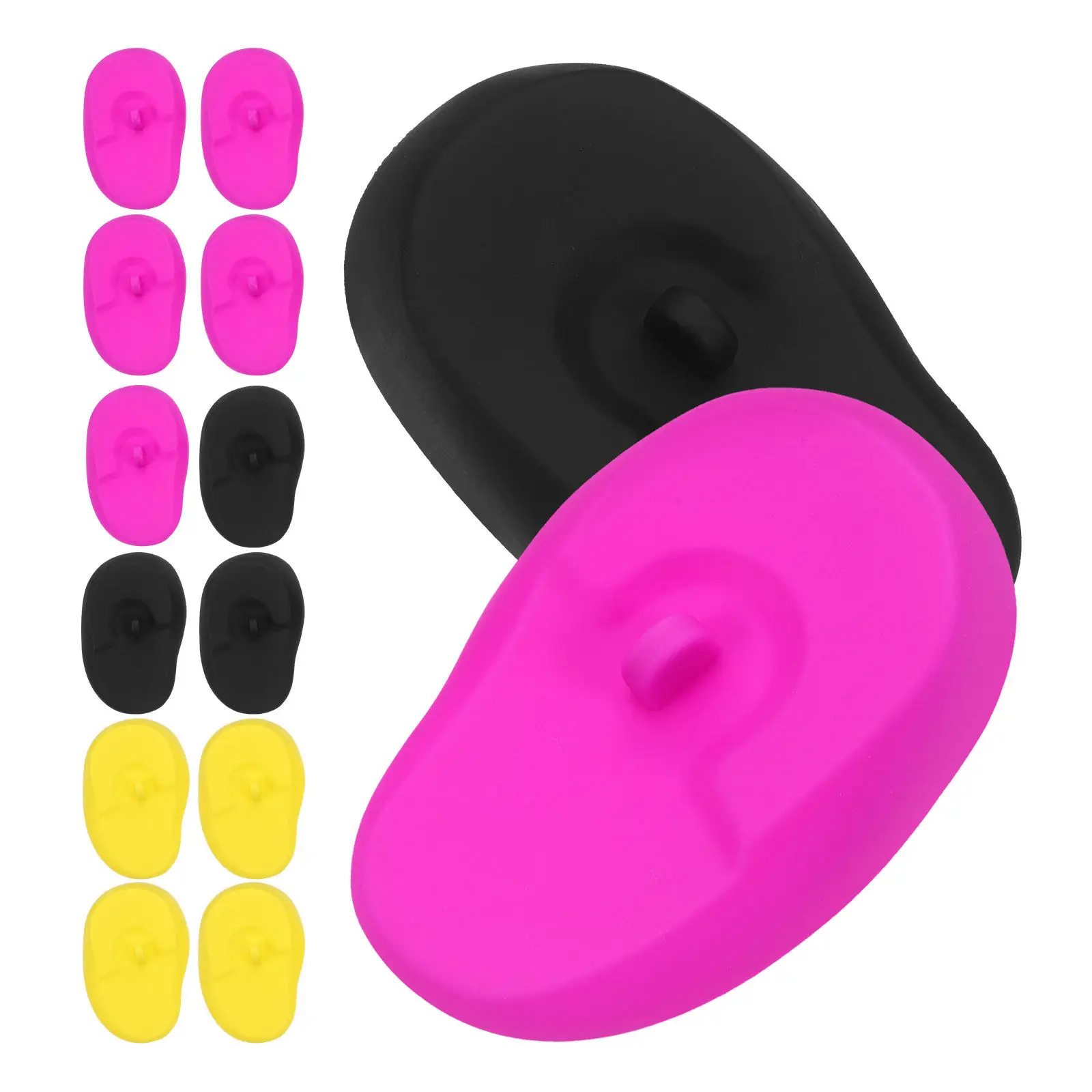 18Pcs Silicone Waterproof Ear Protectors Reusable Hair Dye Soft Heat Resistant Salon Coloring 4