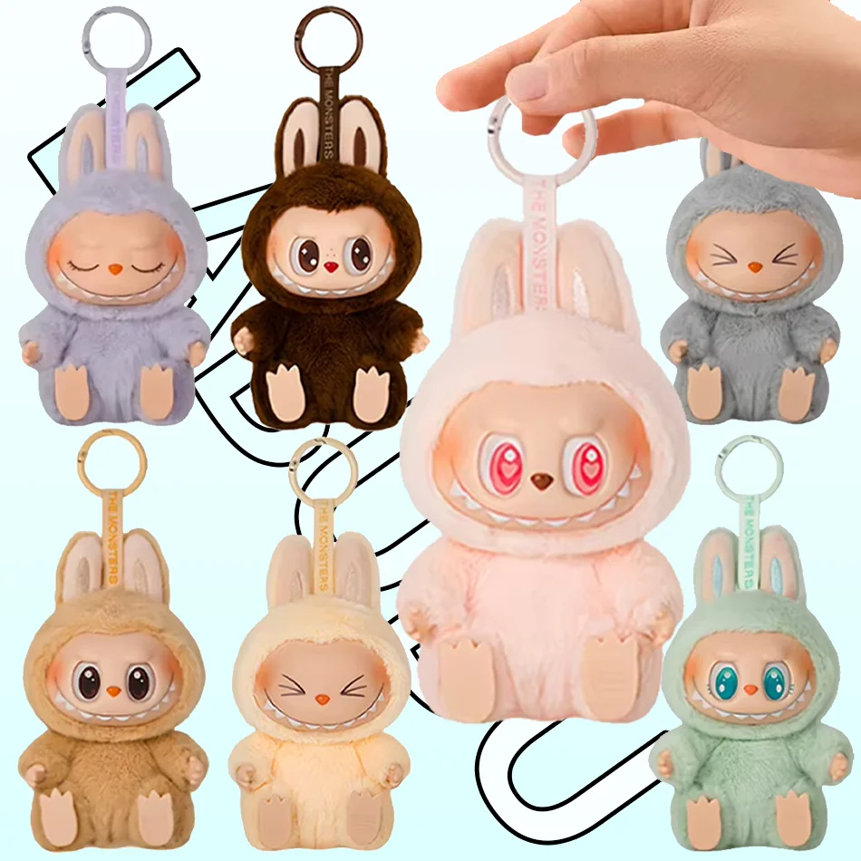 

Labubu The Monsters Doll Blind Box Heart-Moving Macaron Have A Seat Anime Figures Guess Bag Hanging Pendant Xmas Birthday Gift