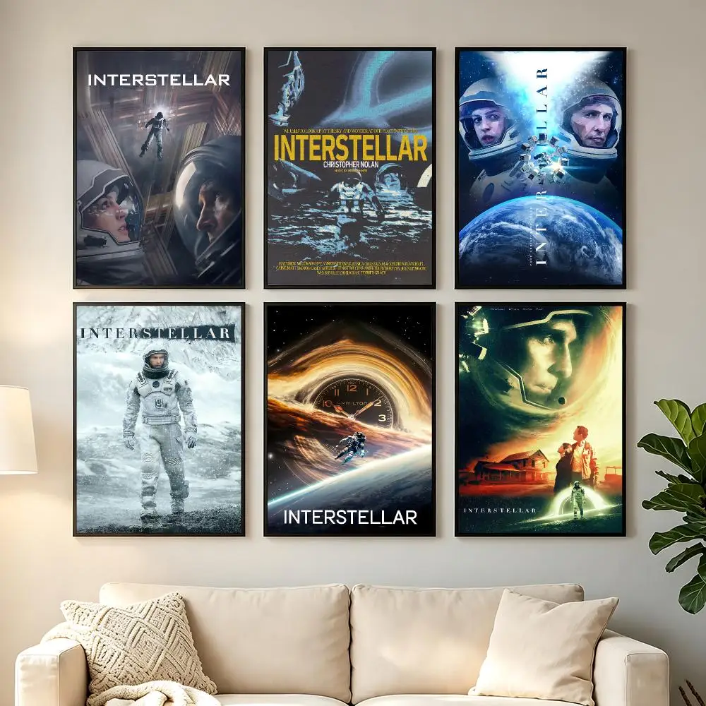 movie Interstellar Poster Poster HD Printing Comfortable and Fresh Style Wall Art Home Decor Living Room Cafe Gift