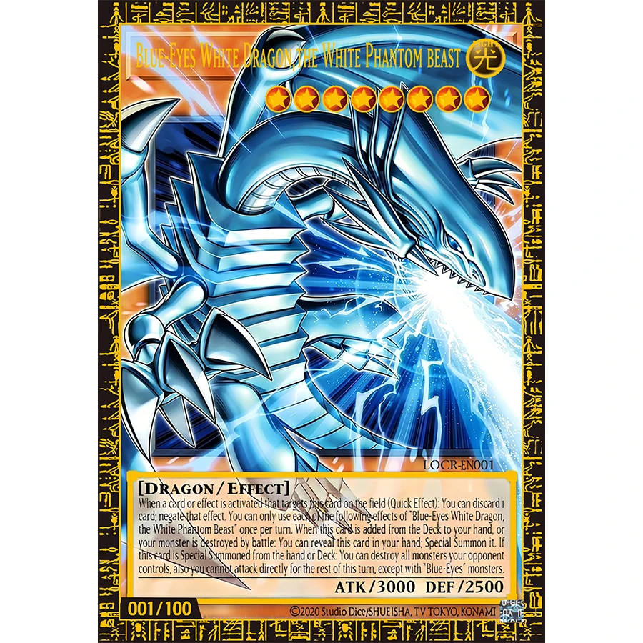 Yu Gi Oh Blue Eyes Shining Dragon Englishi LOCR LOCH Reissue Spielzeug Hobbies Hobby Sammlerstücke Spielesammlung Anime-Karten – Detail 2