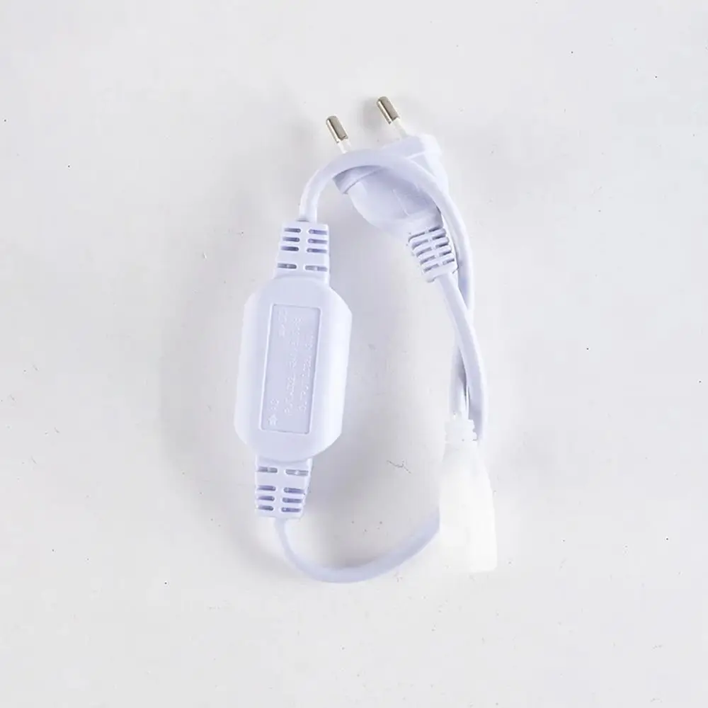 1Pcs New With Plug Light Bar Connector 110V/220V Waterproof Light Strip Plug 25m High Voltage COB LED Light Accessories