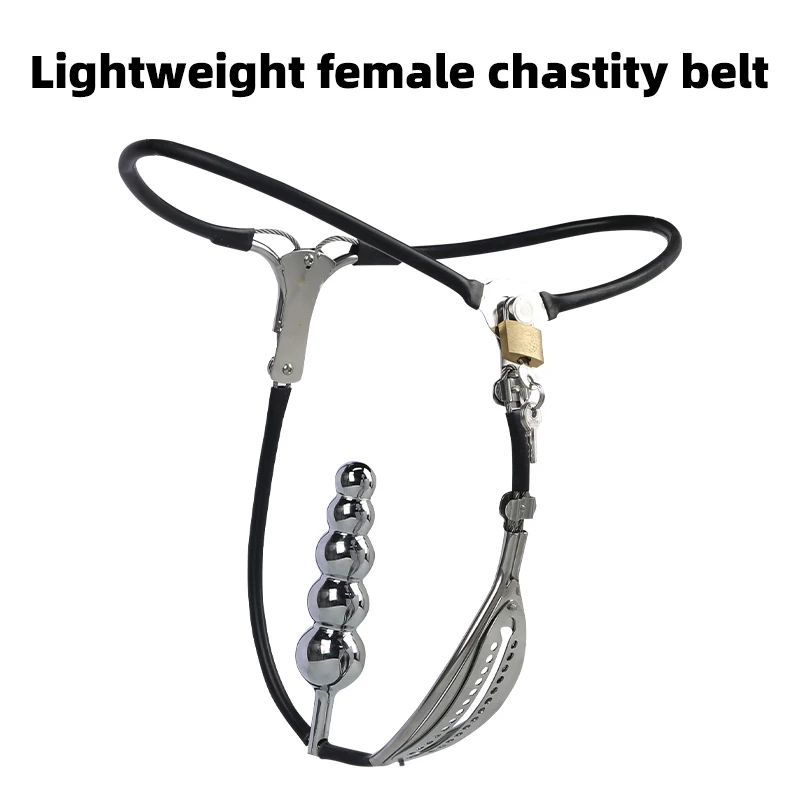 Ceinture de chasteté pour femme, jouet sexuel érotique, fétiche, plug anal en métal, serrure de chasteté, pantalon adulte BDSM