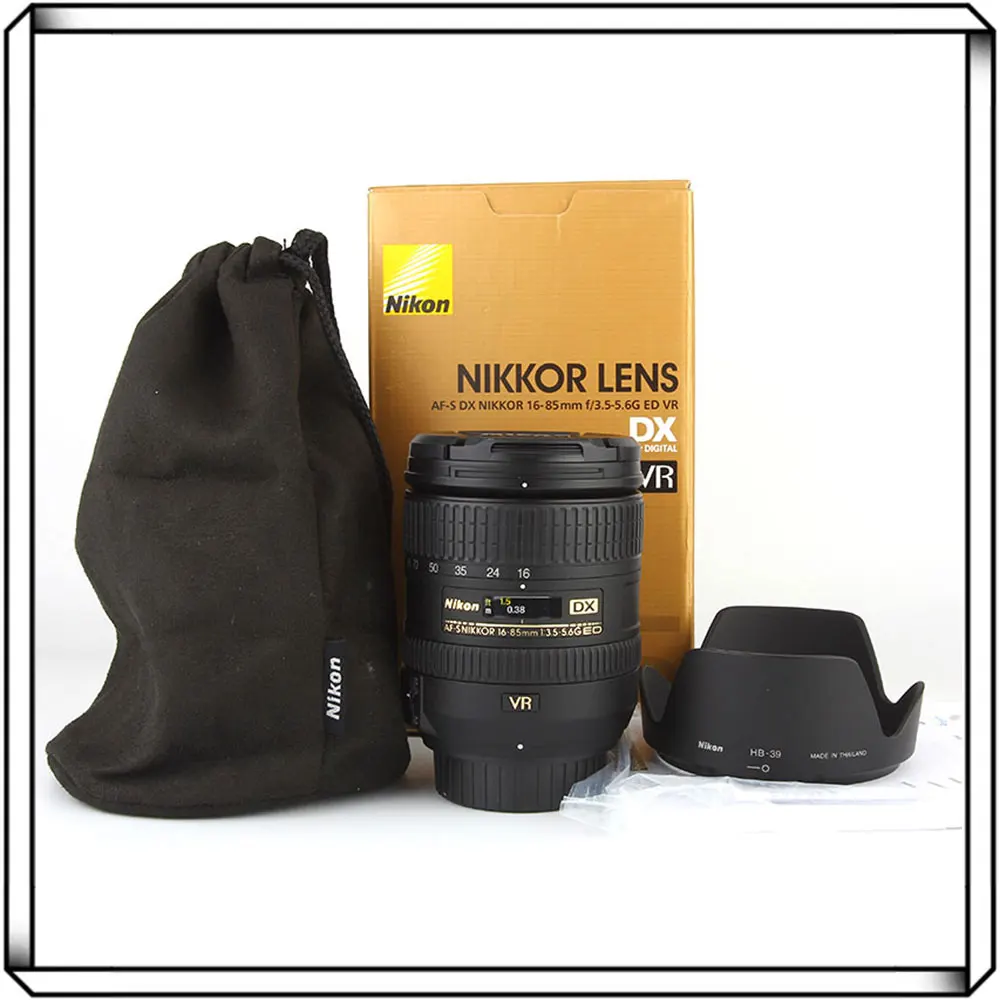 Nikon AF-S DX NIKKOR 16-85mm f/3.5-5.6G ED Vibration Reduction Zoom Lens with Auto Focus for Nikon DSLR Cameras