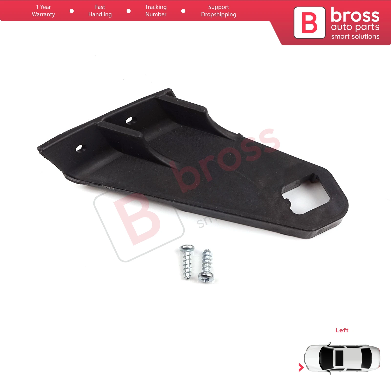 BHL47 Car Headlight Housing Repair Mount Holder Bracket Tab Clips Kit Left for Audi A3 MK2 8P1 2008-2013 Facelift 8P0998121A