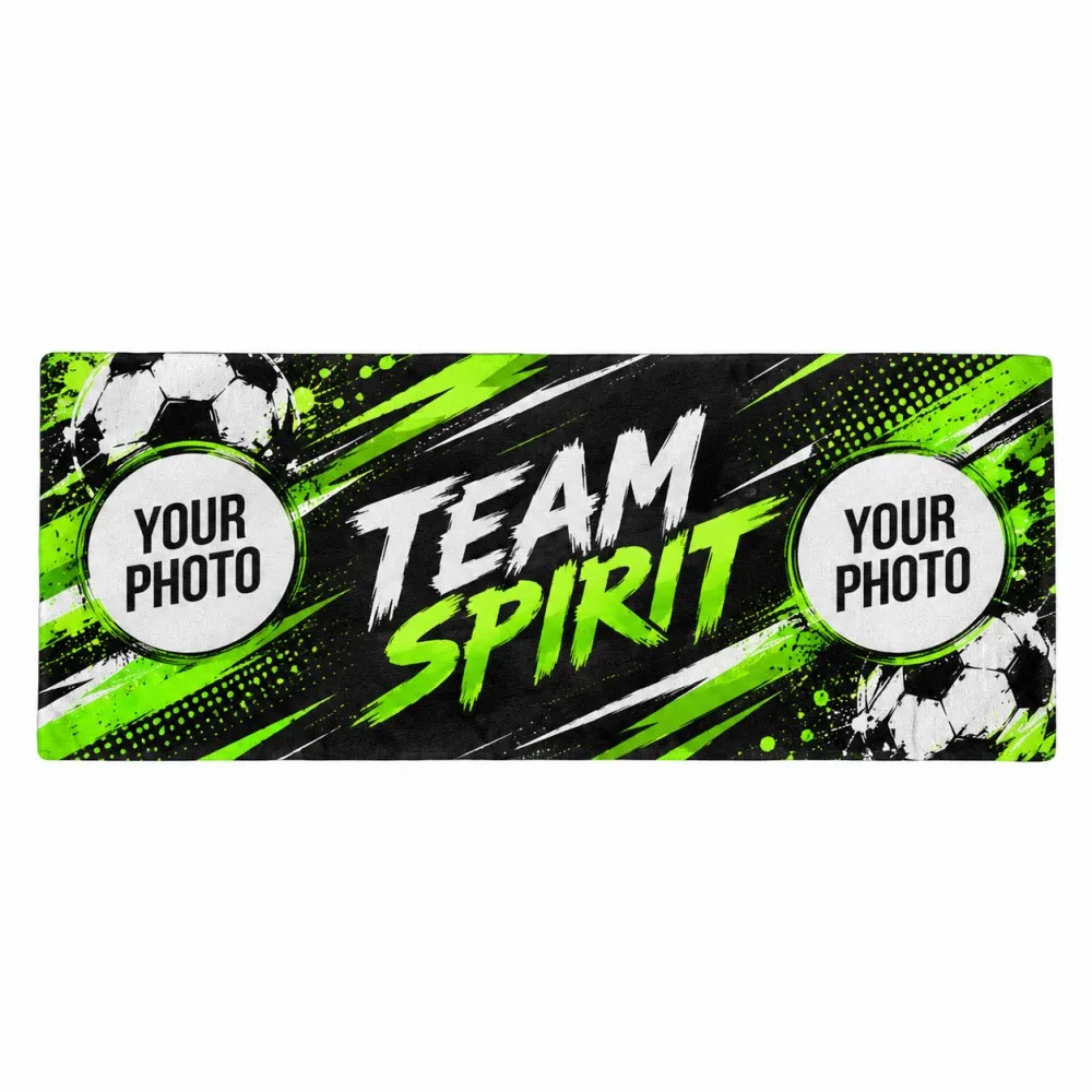 1PC Custom Sports Fan Towel Personalized Photo Name Team Spirit Microfiber Rally Towel for Football Soccer Game Stadium Gift