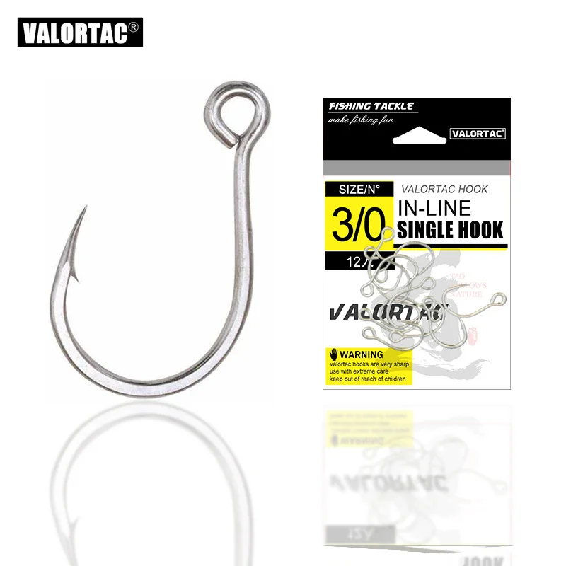 

12pcs/pack Inline Fishing Hooks For lure and bait Hardbait Single in-line Fishing Hooks for fishing