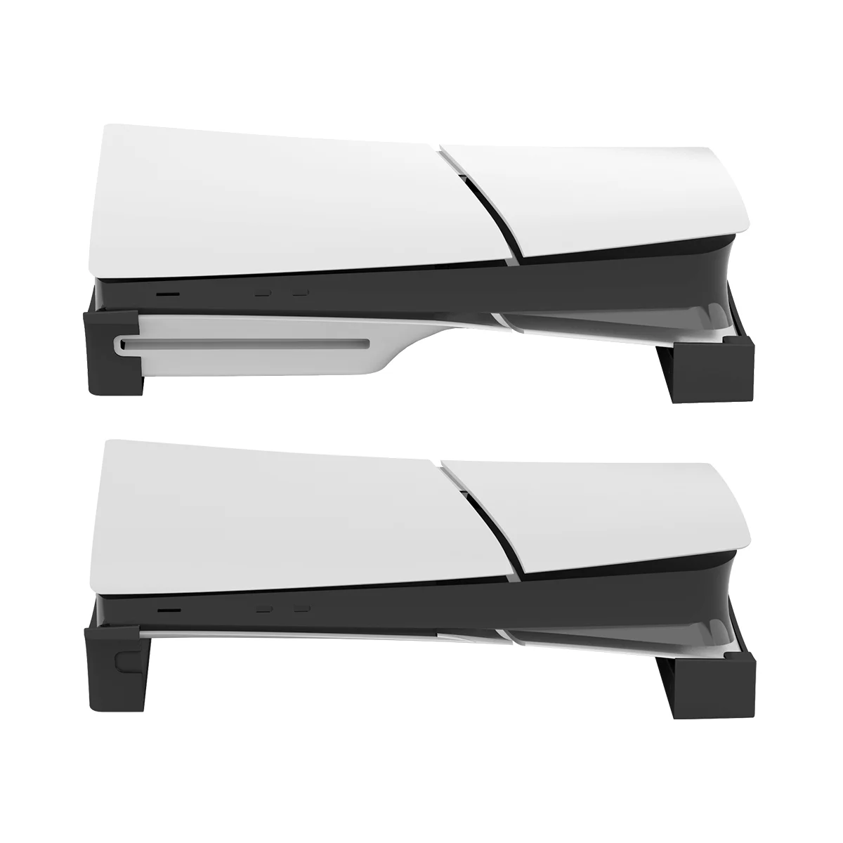 

for PS5 Slim Stand Game Console Horizontal Stand for Playstation 5 Slim Editions Base Holder Black White