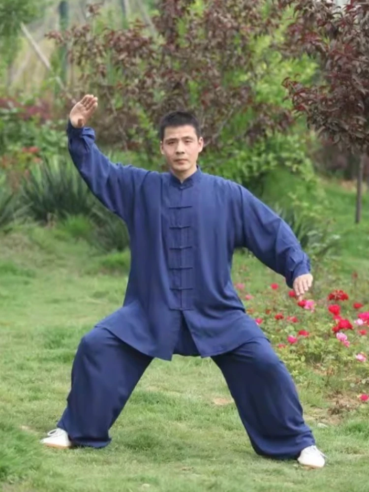 Uniforme chinois Tai Chi en coton Wushu Kung Fu, vêtements pour hommes, uniforme d'arts martiaux, ensembles veste et pantalon pour femmes, vêtements d'exerise Taiji