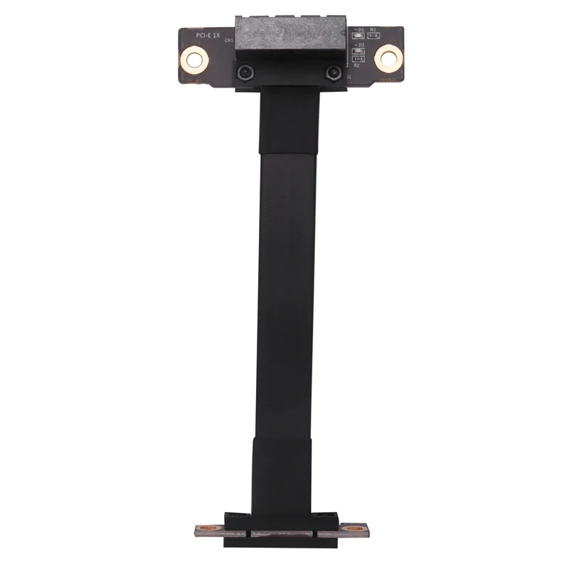 PCIE X1 라이저 케이블, 듀얼 90 도 직각, PCIe 3.0 X1 to X1 익스텐션 케이블, 8Gbps PCI 익스프레스 1X 라이저 카드, 10cm