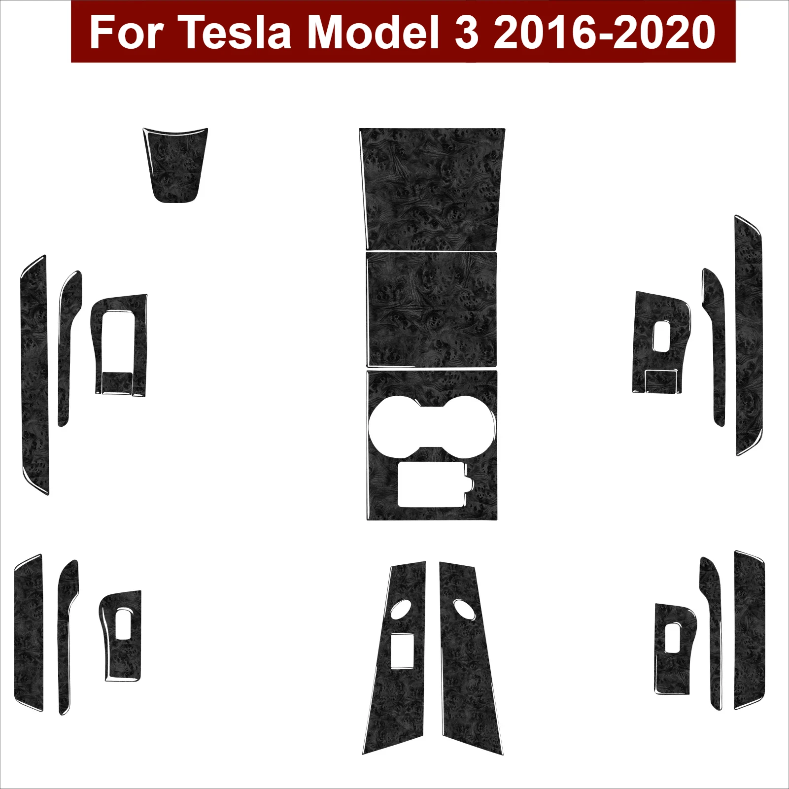 

Для Tesla Model 3 2016-2020 нашивка центрального управления, подъемная оконная дверная ручка, наклейка на руль, центральная нашивка, автомобильные аксессуары