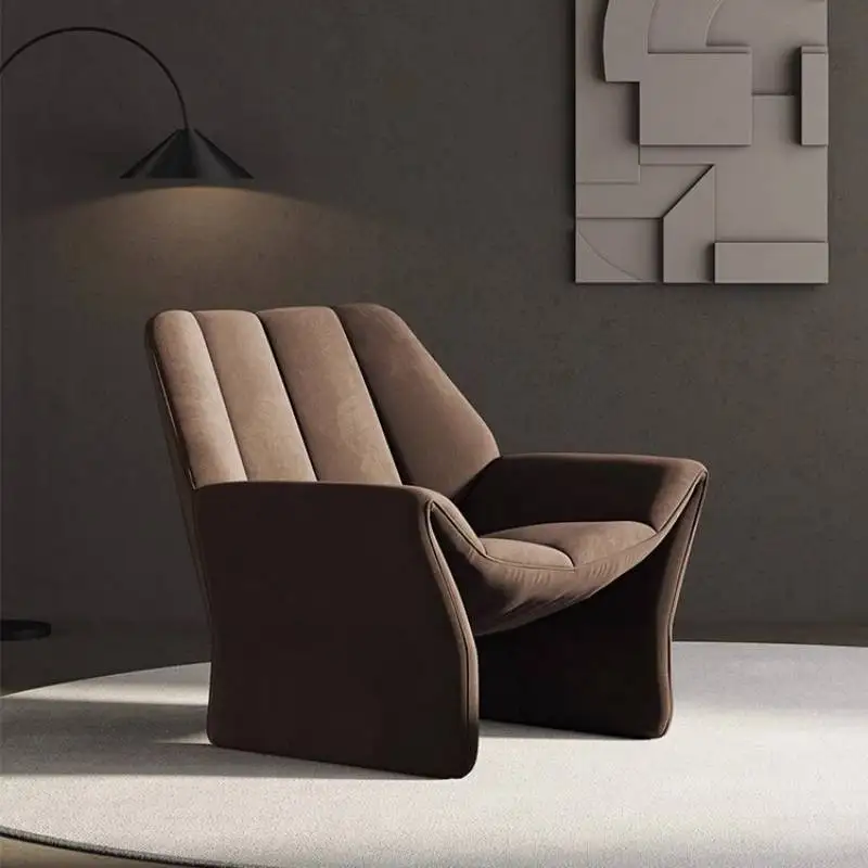 Nordic marrom cadeiras da sala de estar design relaxante luxo designer cadeiras da sala adulto quarto sedie da soggiorno móveis
