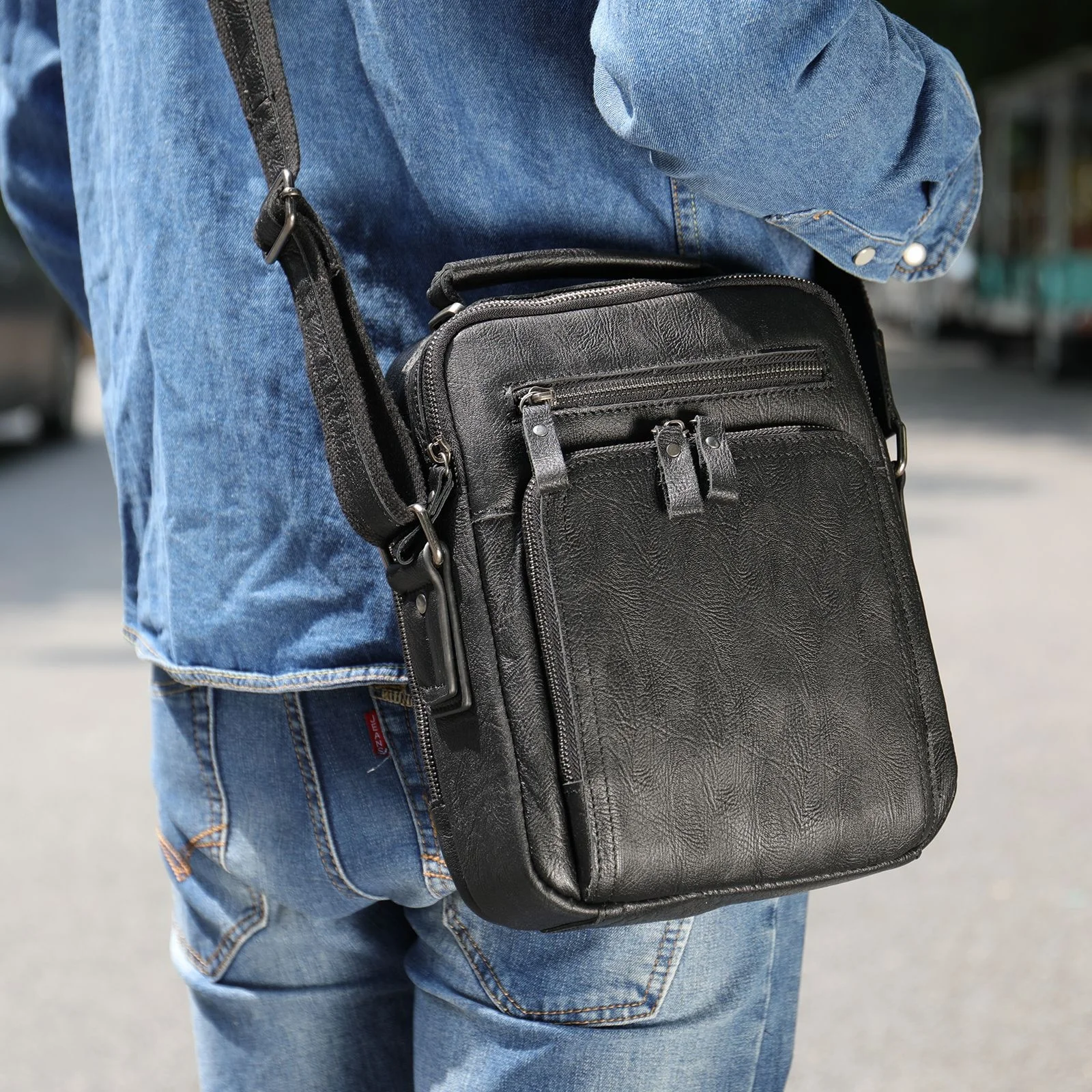 

Leather Shoulder Bag Genuine Leather Messenger Bag Crossbody Bag Casual Male Bags School Bag Outdoor Men's Bag