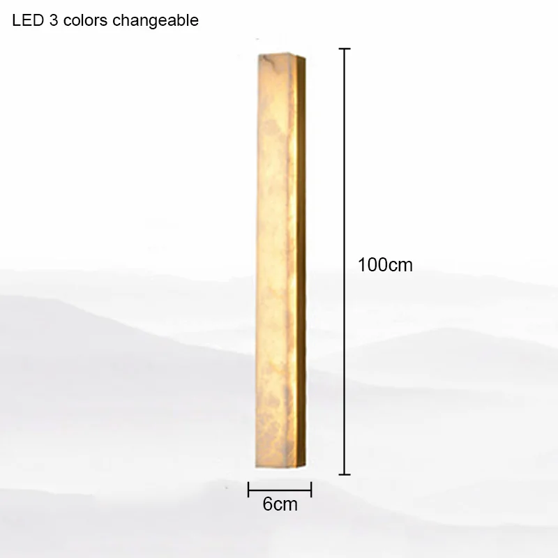 Italiaanse minimalistische marmeren wandlamp gang trap woonkamer achtergrond slaapkamer nachtkastje stripverlichting