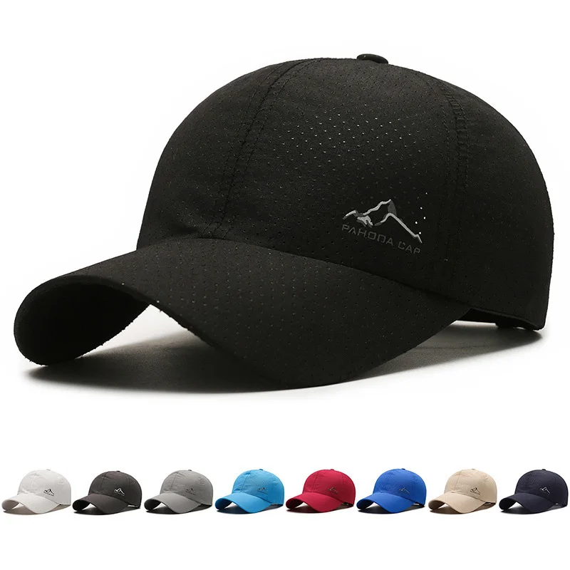 

Breathable Baseball Cap Outdoor Sports Mesh Quick Dry Hat Adjustable Visor Fishing Hat Portable Hiking Travel Sunbonnet Golf Cap