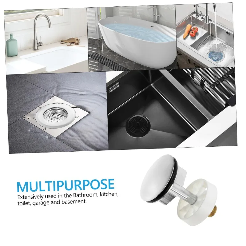 

Современный круглый выдвижной сливной клапан с пружинным механизмом - хромированная отделка для кухни и ванной комнаты (38 мм)