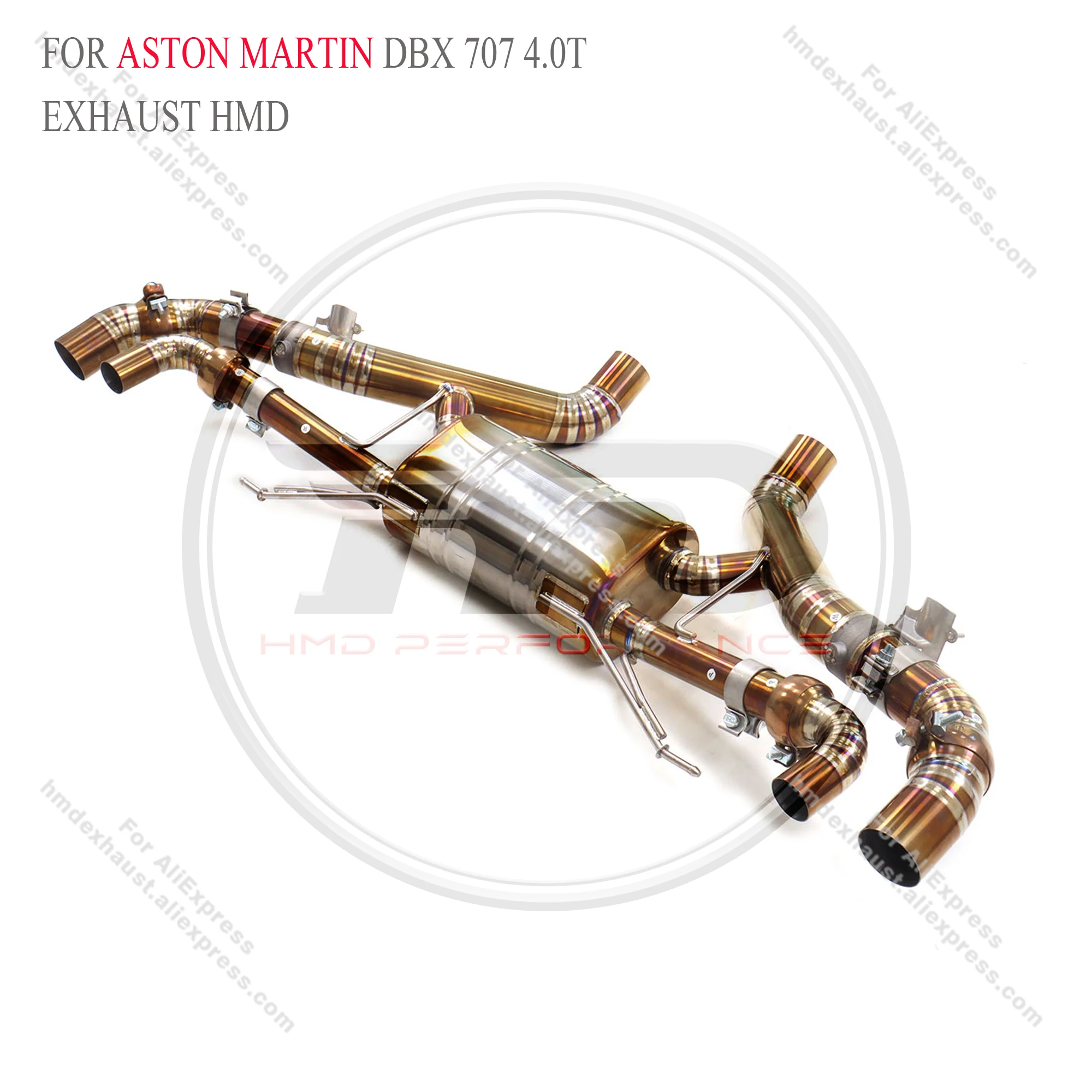 for Aston Martin DBX 707 4.0T HMD Stainless Steel Exhaust System Valve Muffler Performance Catback - Image 4