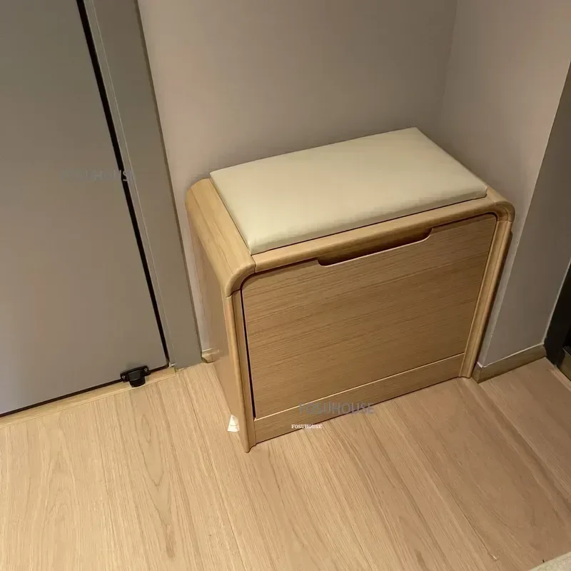#Modern Shoe Cabinet Household Living Room Furniture Door Shoebox Organizer Integrated Design Storage Corridor Home