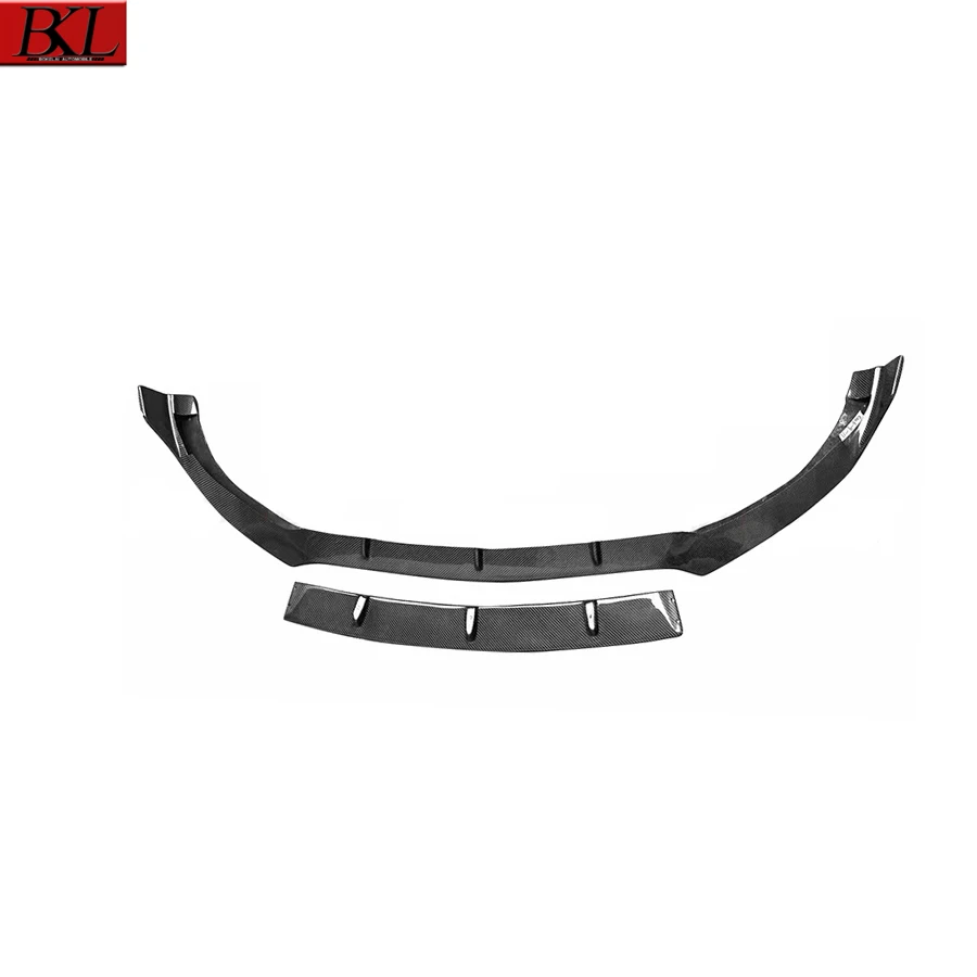 For Mercedes Benz C Class W205 C63 C43 Carbon Fiber Front lip Car Front Bumper Lip Front lip Diffuser Front Chin Spoiler Body Ki