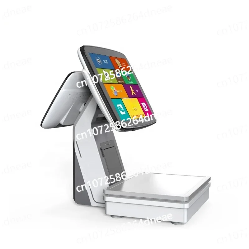 

Весы розничной этикетки Pos System с термопринтером для кассира супермаркета с камерой AI