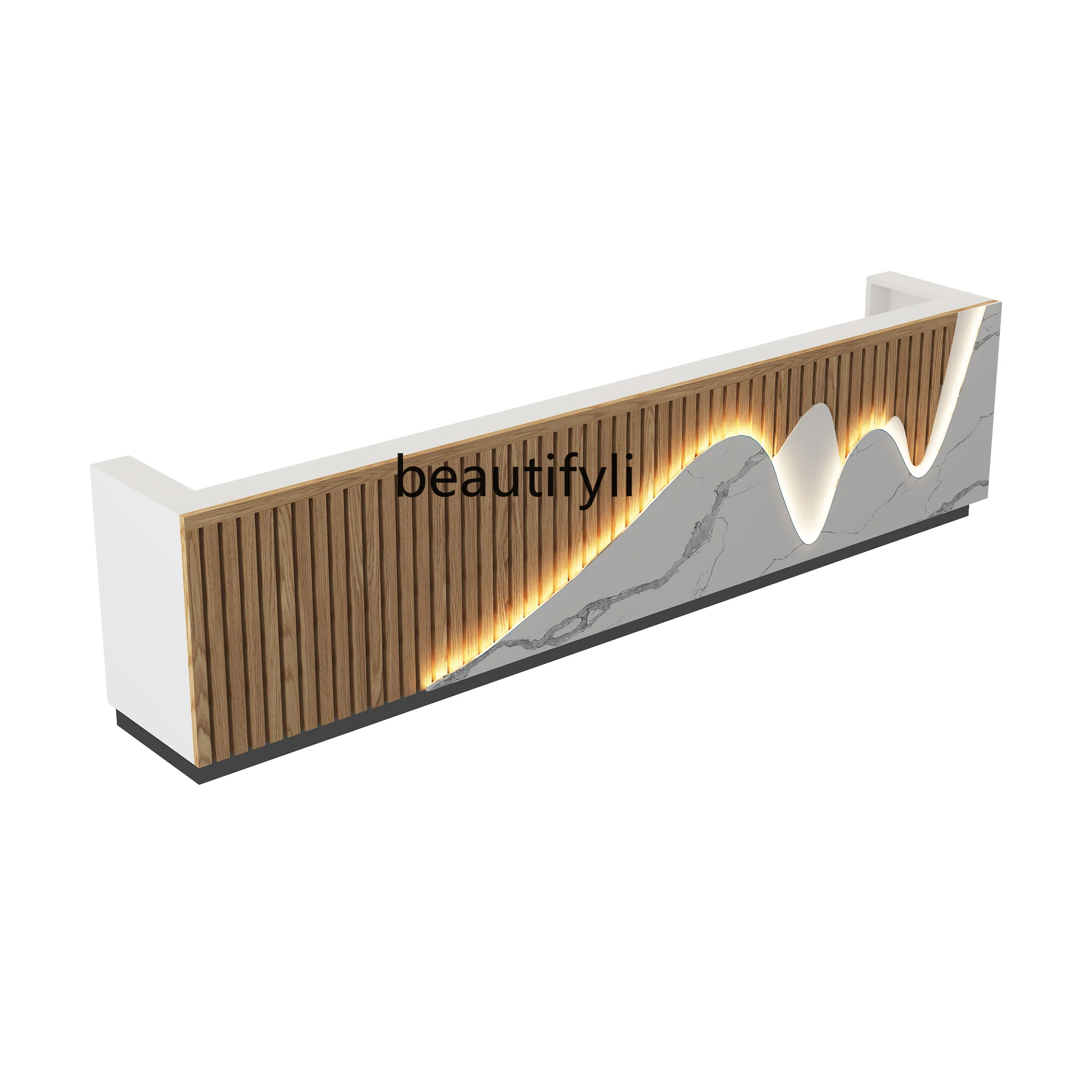 

Modern Chinese company reception desk Hotel club Training institution Light luxury beauty salon Bar checkout page