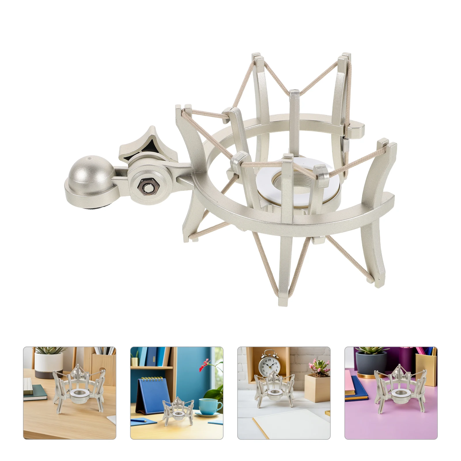 

Mic For Anti-Vibration Live Broadcast Recording Bracket Support Holder Adjustable Angle Portable Plastic Metal Damper Studio