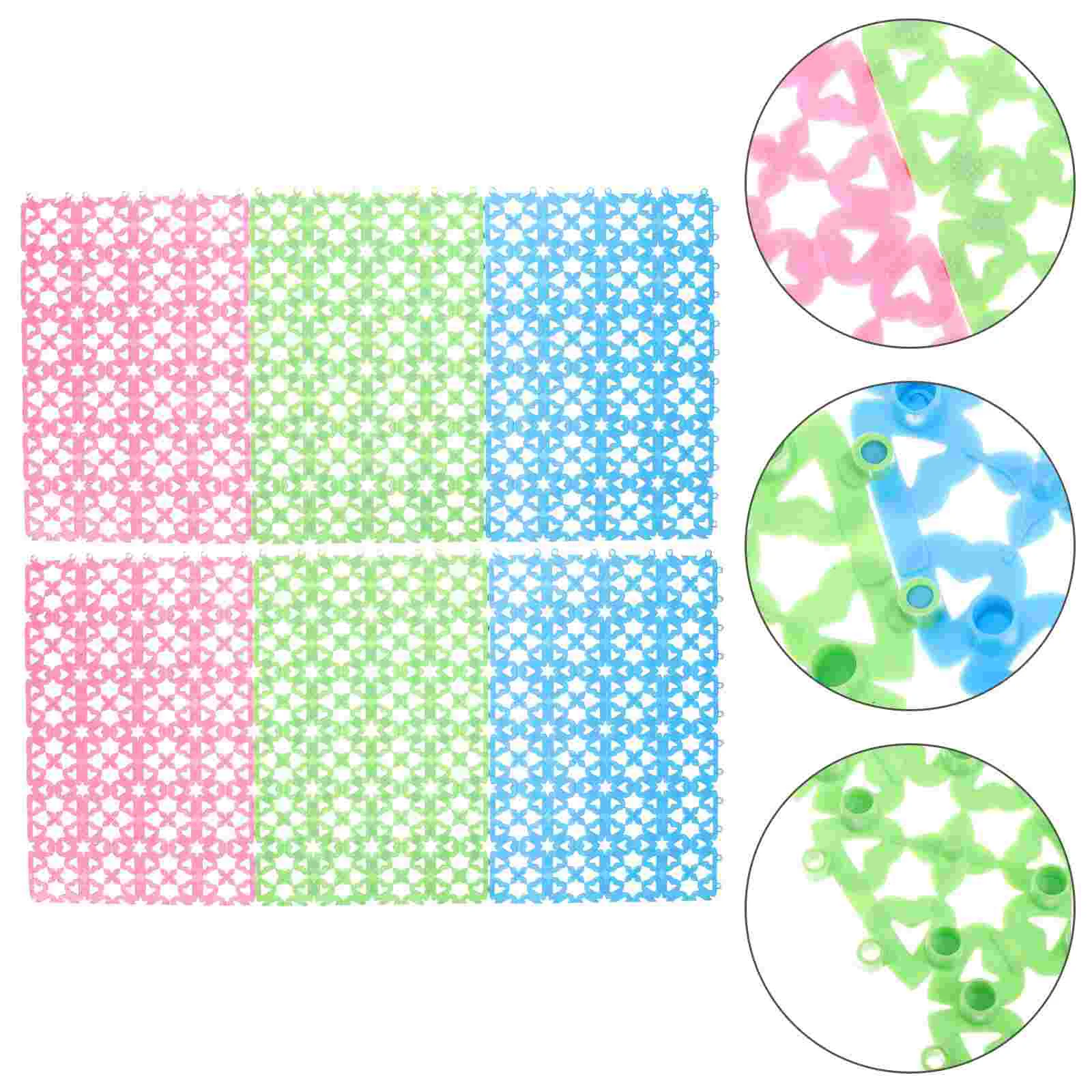 6 Pcs Rabbit Mats Breathable Cage Floor for Pet Foot Pads Cages Reusable Plastic Bunny Hamster