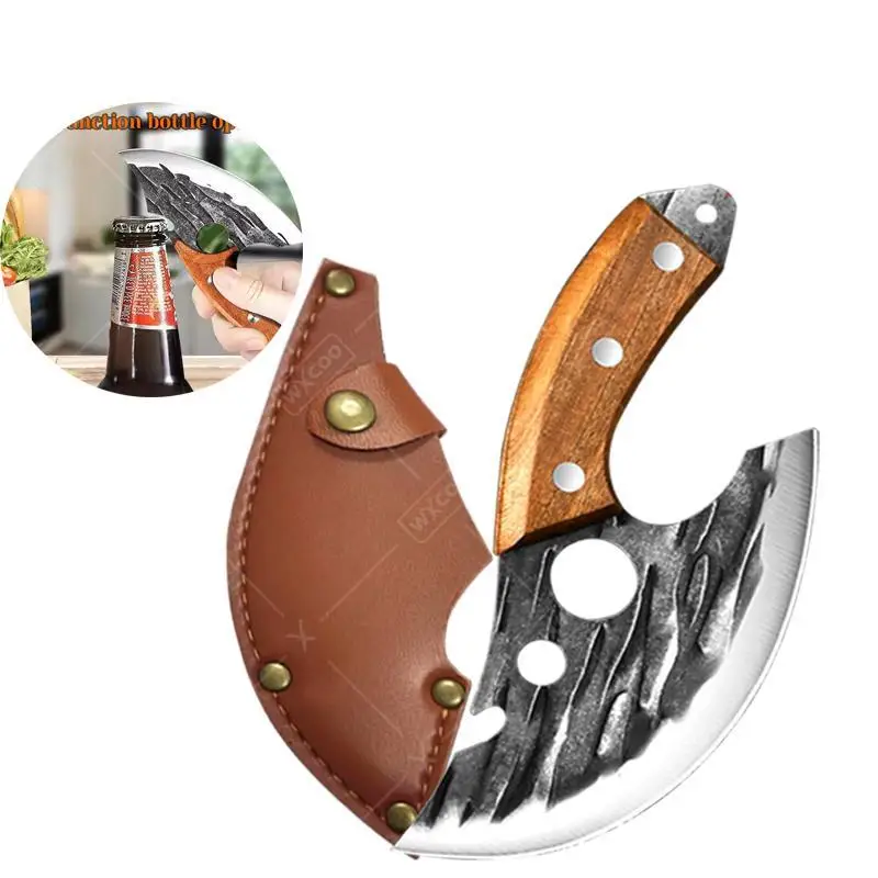 WXCOO Kitchen Knives Meat Cleaver Slicing Knife With Cover M