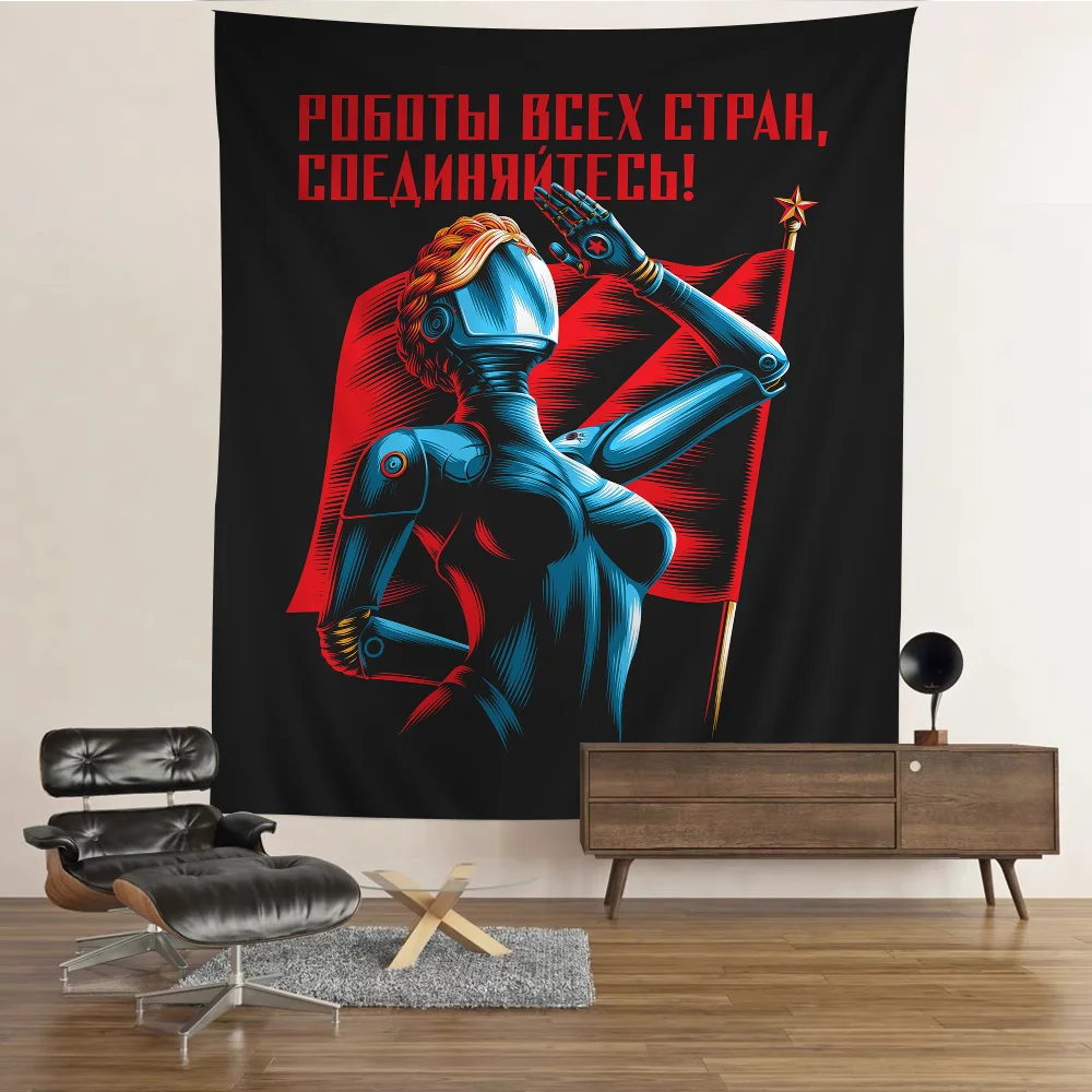 Game Atomic Heart Colorful Tapestry Wall Hanging Bohemian Wall Tapestries Mandala Wall Art Decor