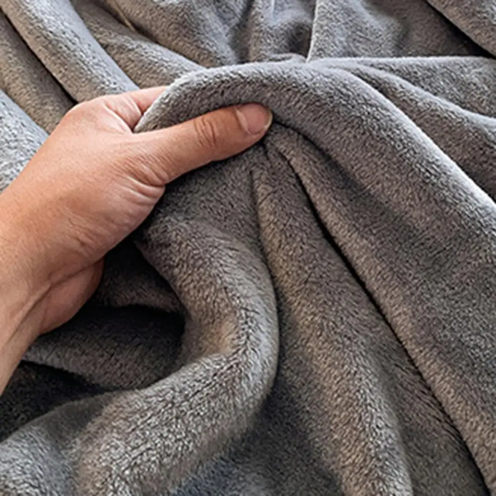 Nap Blanket, Lightweight Foldable Milk Velvet Warm Blanket, Soft Double-Sided Solid Color Warm Shawl Wrap, for Office And Travel