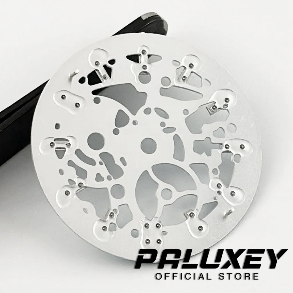 NH70 29.5mm Hollow skeleton dial Black blue green white dial green luminous suitable for NH70 NH72 movement