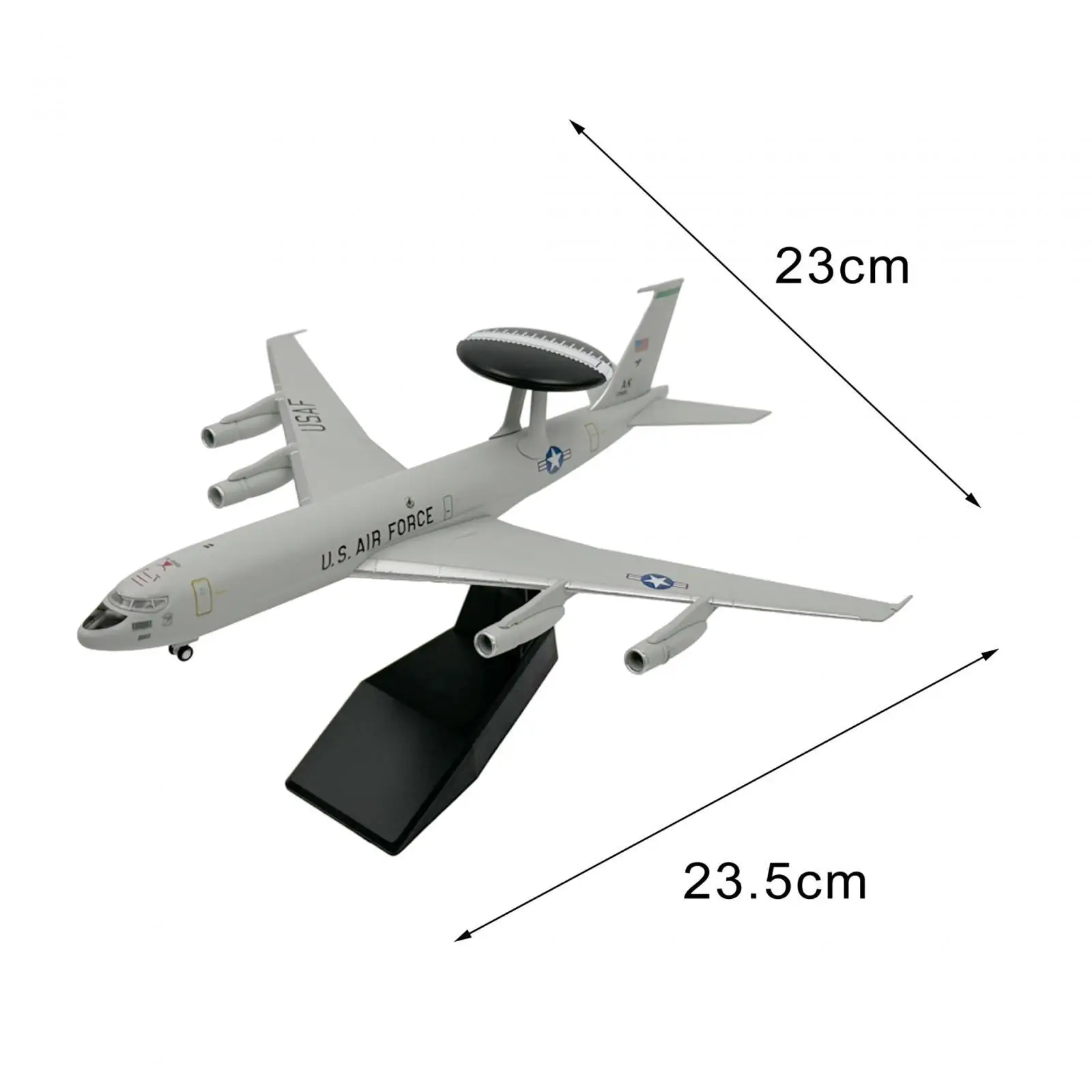 Échelle 1/200 USA E-3 Avion Moulé Sous Pression Modèle Simulation Avion De html pour Meuble TV Étagère Cafés brittop Décor