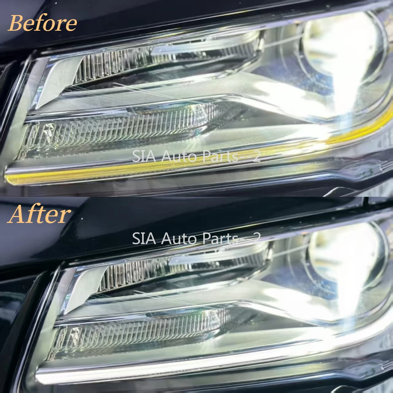 

Светодиодная лента-направляющая для фар Angle Eye DRL, дневные ходовые огни для Audi A8 2014-2017, автомобильные аксессуары