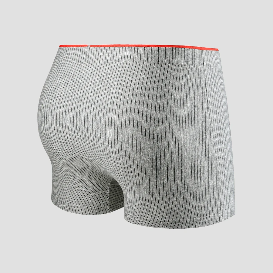 Pure cotton antibacterial underwear for men, four-cornered underpants, sporty and trendy, large-sized underpants