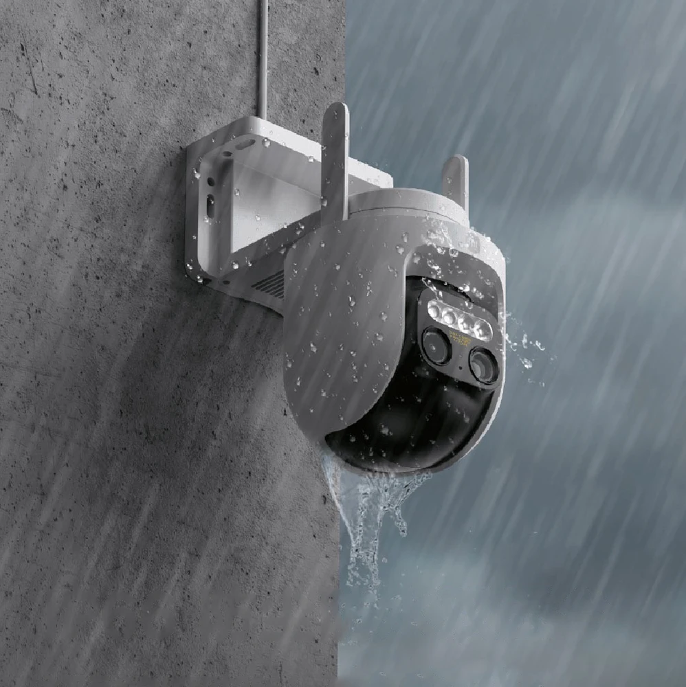 كاميرا أمان خارجية Xiaomi CW700S 2.5K 9X Zoom IP66 AI كشف المركبات البشرية لون رؤية ليلية واي فاي تخزين سحابي H265