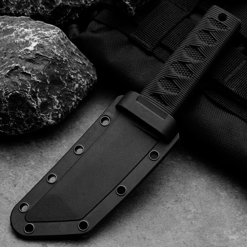 8CR13MOV Steel Hunting Knife, Survival Straight Knife, First Aid Tool Pocket Knife Outdoor Survival Knife Fixed Blade Men\'s Gift