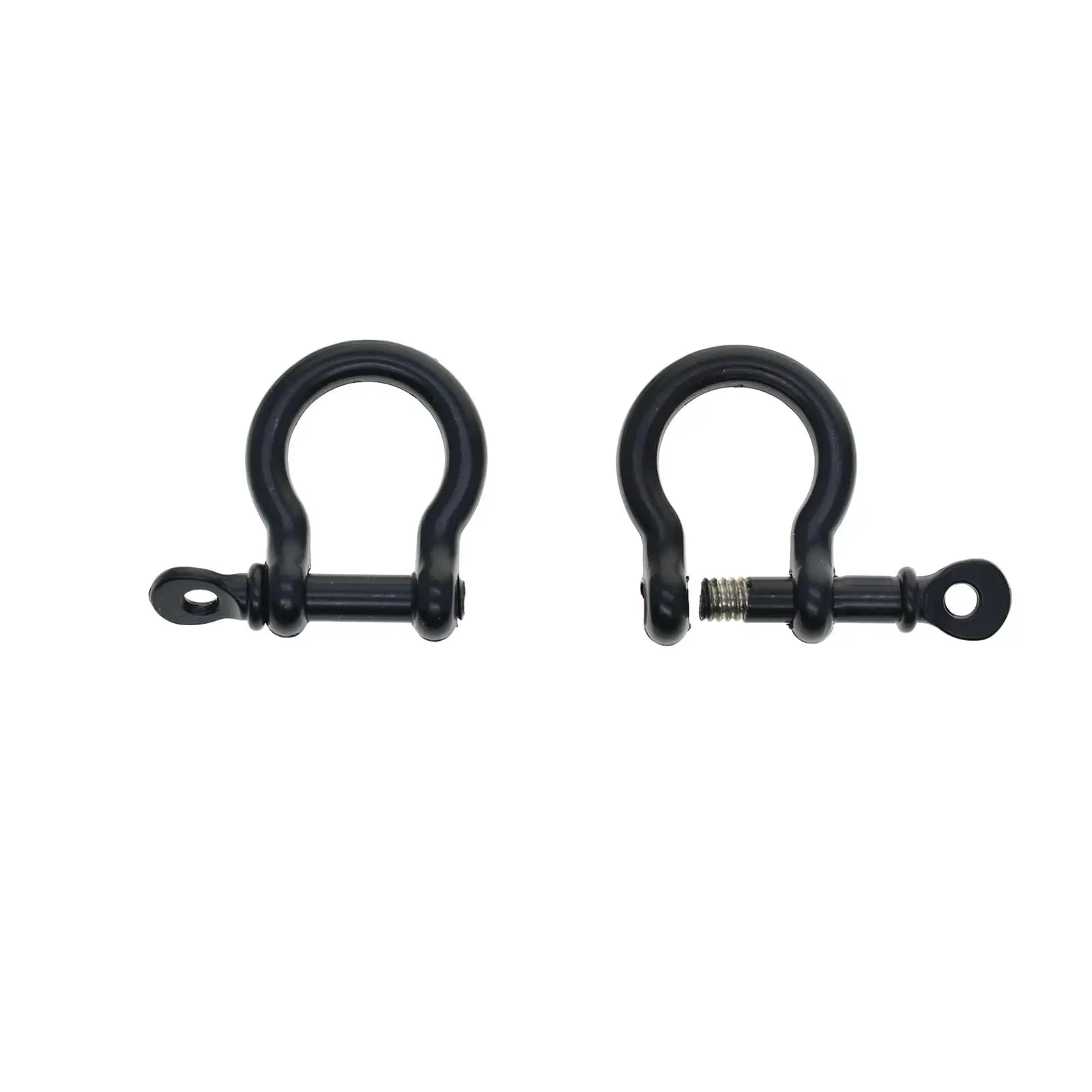 Horseshoe Buckles Metal Hoop Locking D Rings Beads Key Ring Accessories for Handmade Arts Crafts Leather Bag