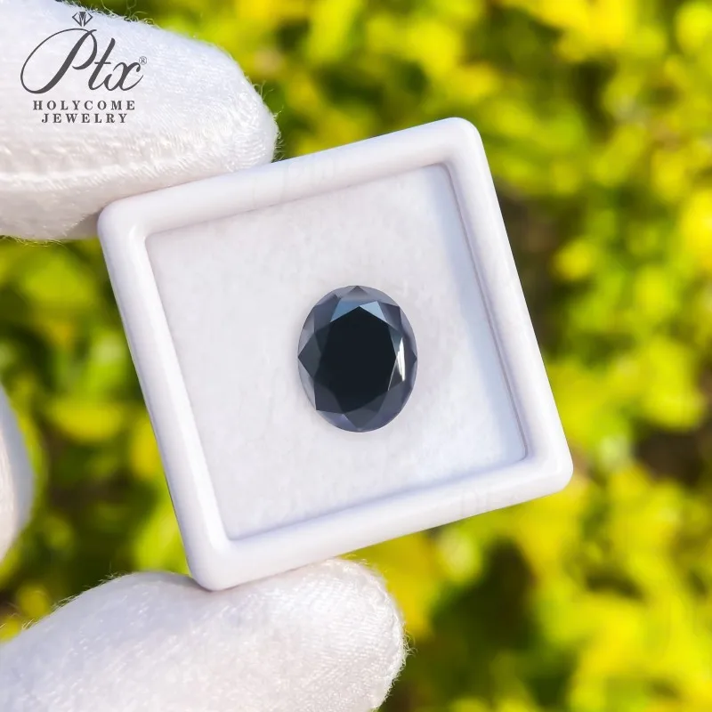 

3x5-9x11mm Oval Cut Polished Moissanite Stone Black Grade VVS1 Clear Loose Gem For Custom Jewelry Embedding With Valid GRA Cert