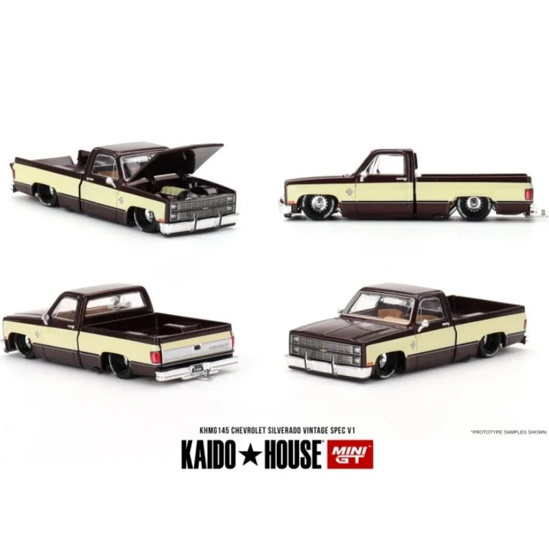 MINIGT/Kaido House 1:64 Chevrolet Silverado V1 pickup model