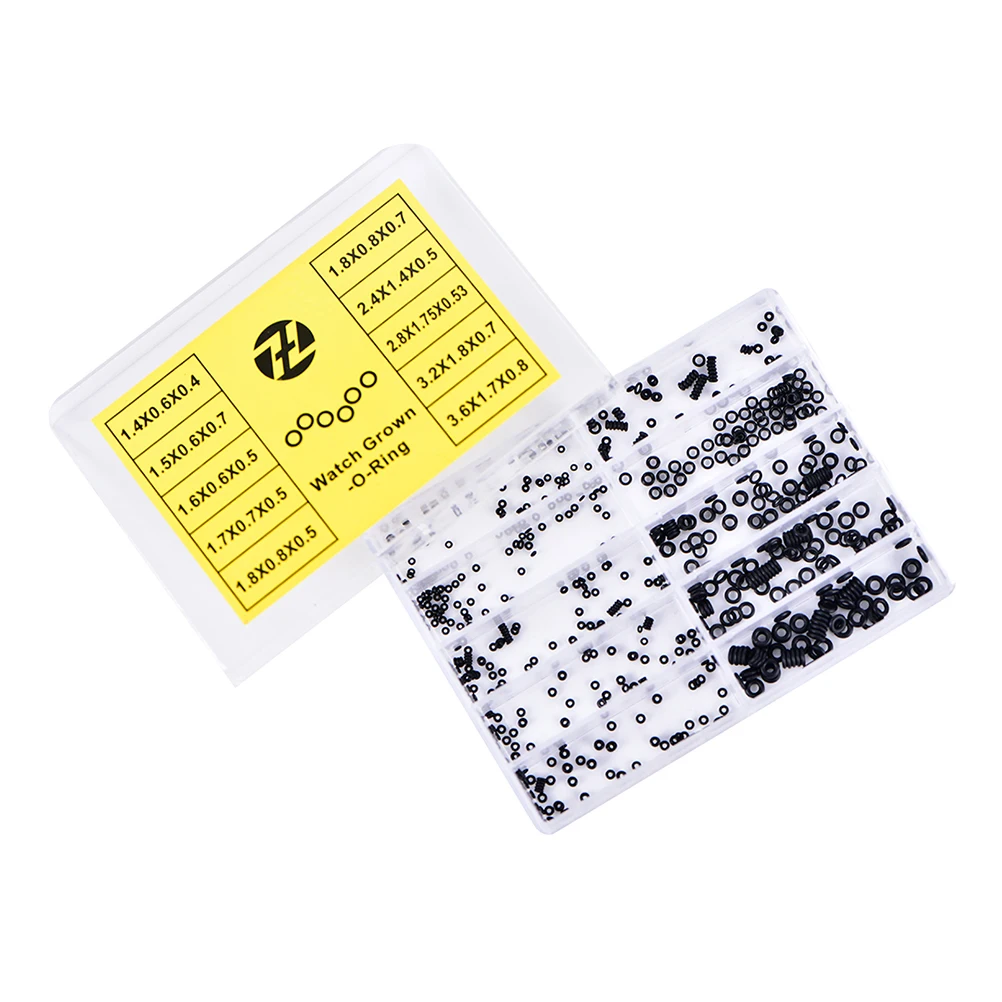 1Box Mini Rubber Washer O-Ring Watch Crown Waterproof Watches Seals Part Watch Repair Tool