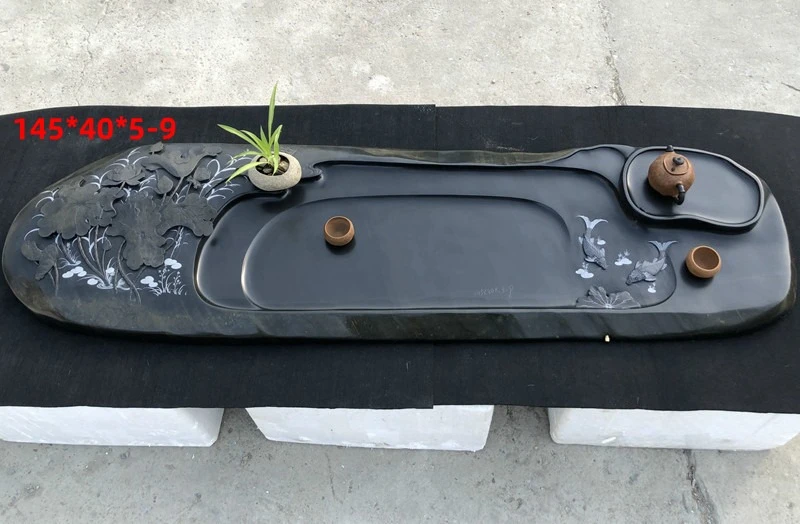 Natural raw stone tea tray, tea sea, creative, personalized, leisurely, Zen-style, minimalist, stylish, tea table, handmade