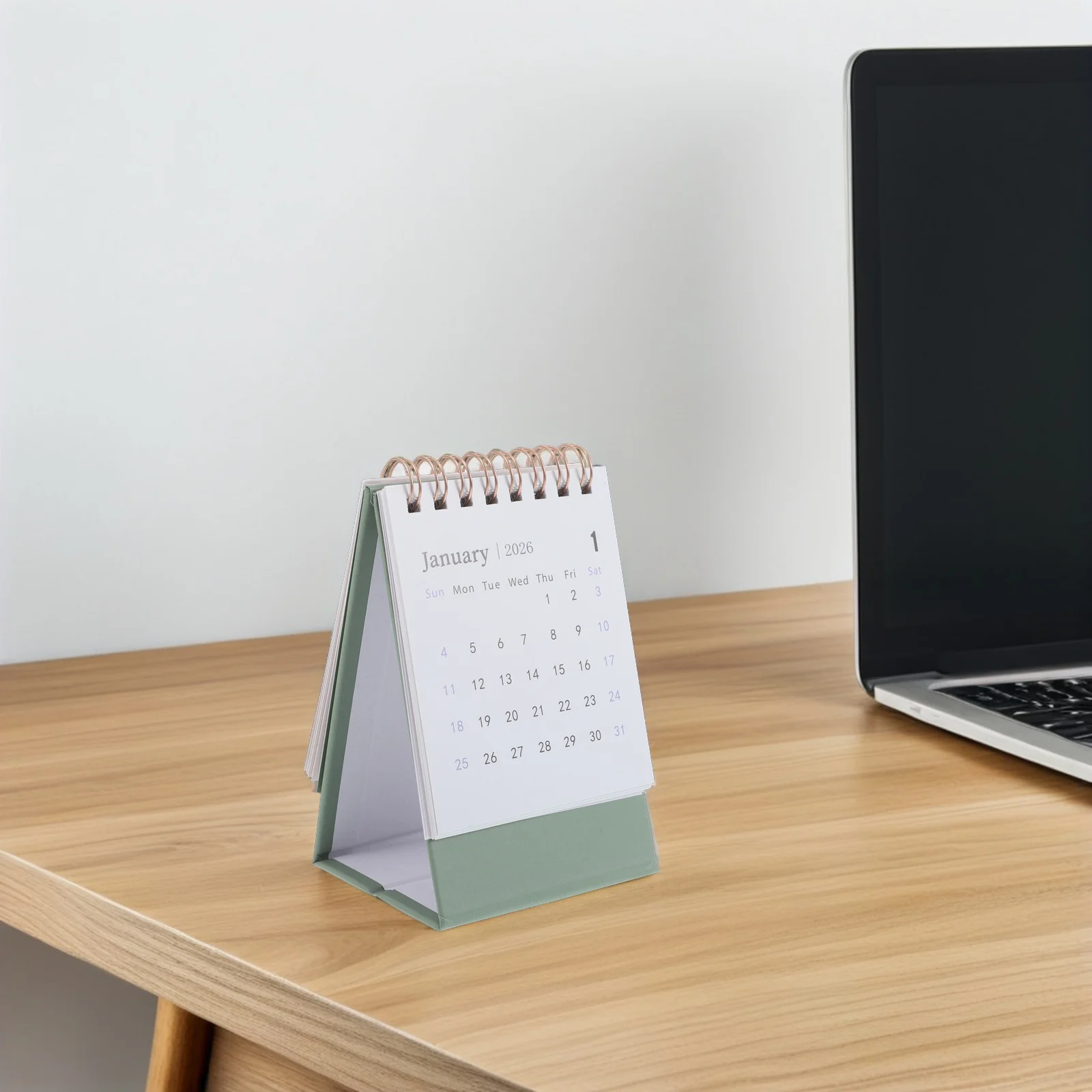 

Compact 2026 Mini Desk Calendar Flip Design Monthly Planner for Desktop Tabletop Use Lightweight Portable Calendar