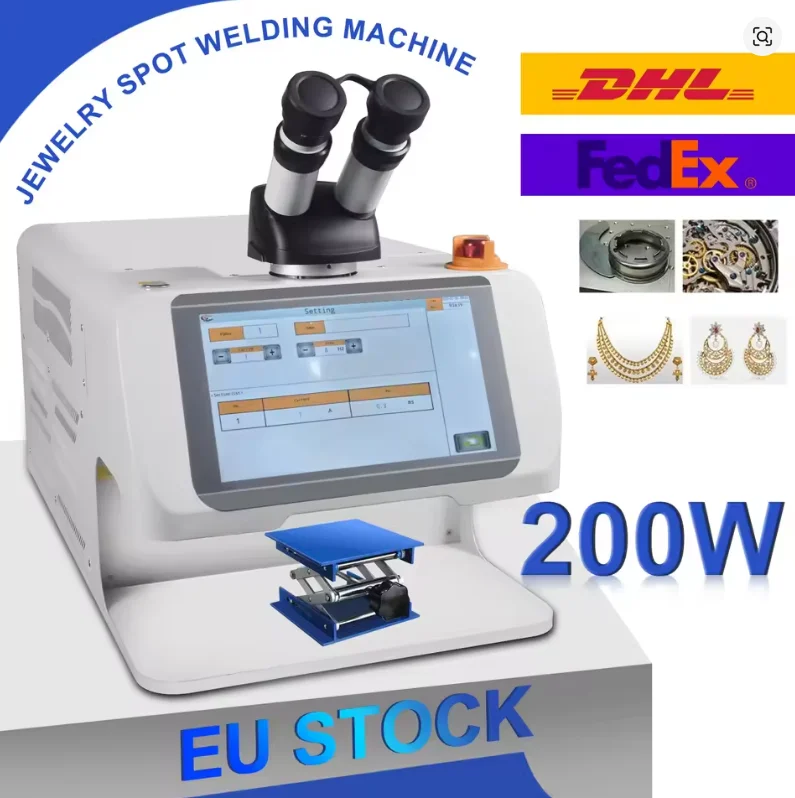 Mini Fiber Laser Spot Welder 100W 150W 200W Desktop & Handheld Laser Welding Machine with CCD for Jewelry Gold Silver Welding