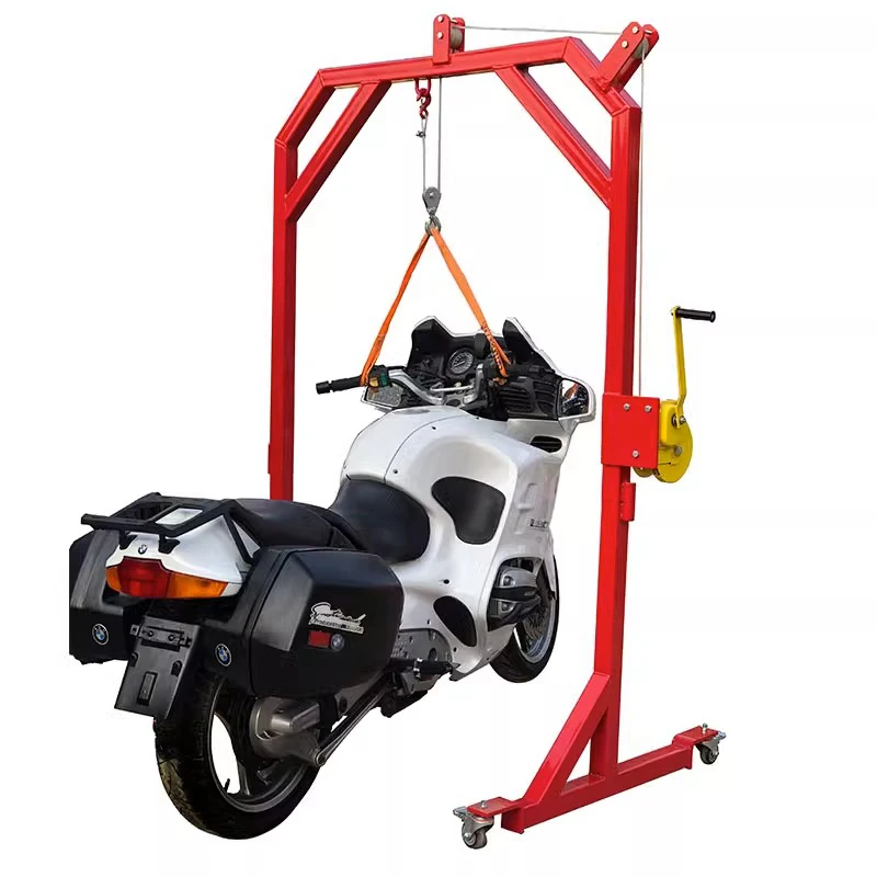 

Large-displacement motorcycle gantry crane Electric vehicle mobile assembly frame Lifting and dismantling lift