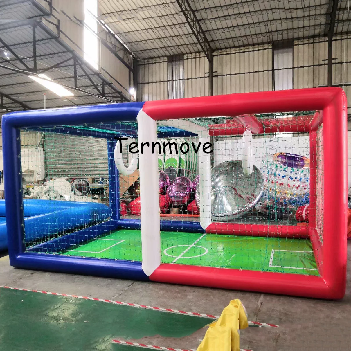 Drone Inflatable Soccer Arena Field Commercial grade PVC air tight inflatable drone arena tent obstacle course for sale