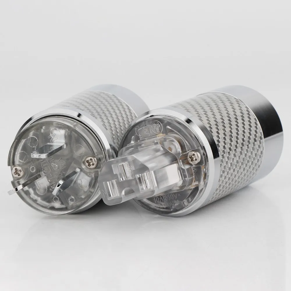 كابل طاقة من ألياف الكربون مطلي بالروديوم عالي الجودة ، المعيار الأوروبي ، ac ، au ، iec ، أنثى ، ديي ، كابل طاقة