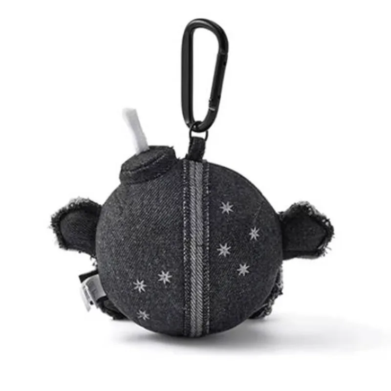 Lindo llavero de peluche BTS Army, colgante de mezclilla para lightstick, regalo coleccionable para fans de Kpop, llavero