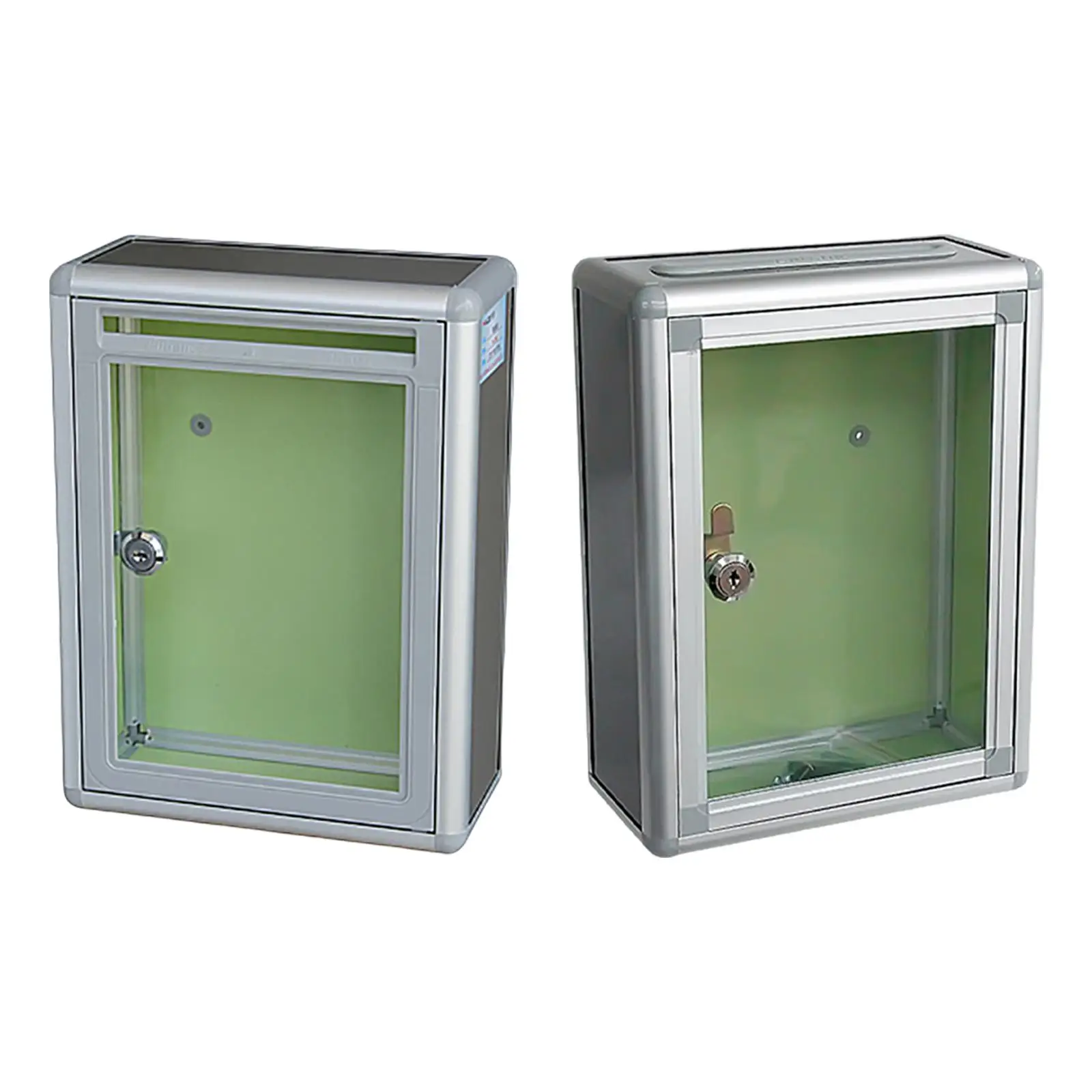 Suggestion Box Donation Box Multifuctional Clear Collection Box Wall Mount Ballot Box for Customer Center Business Hotel Home