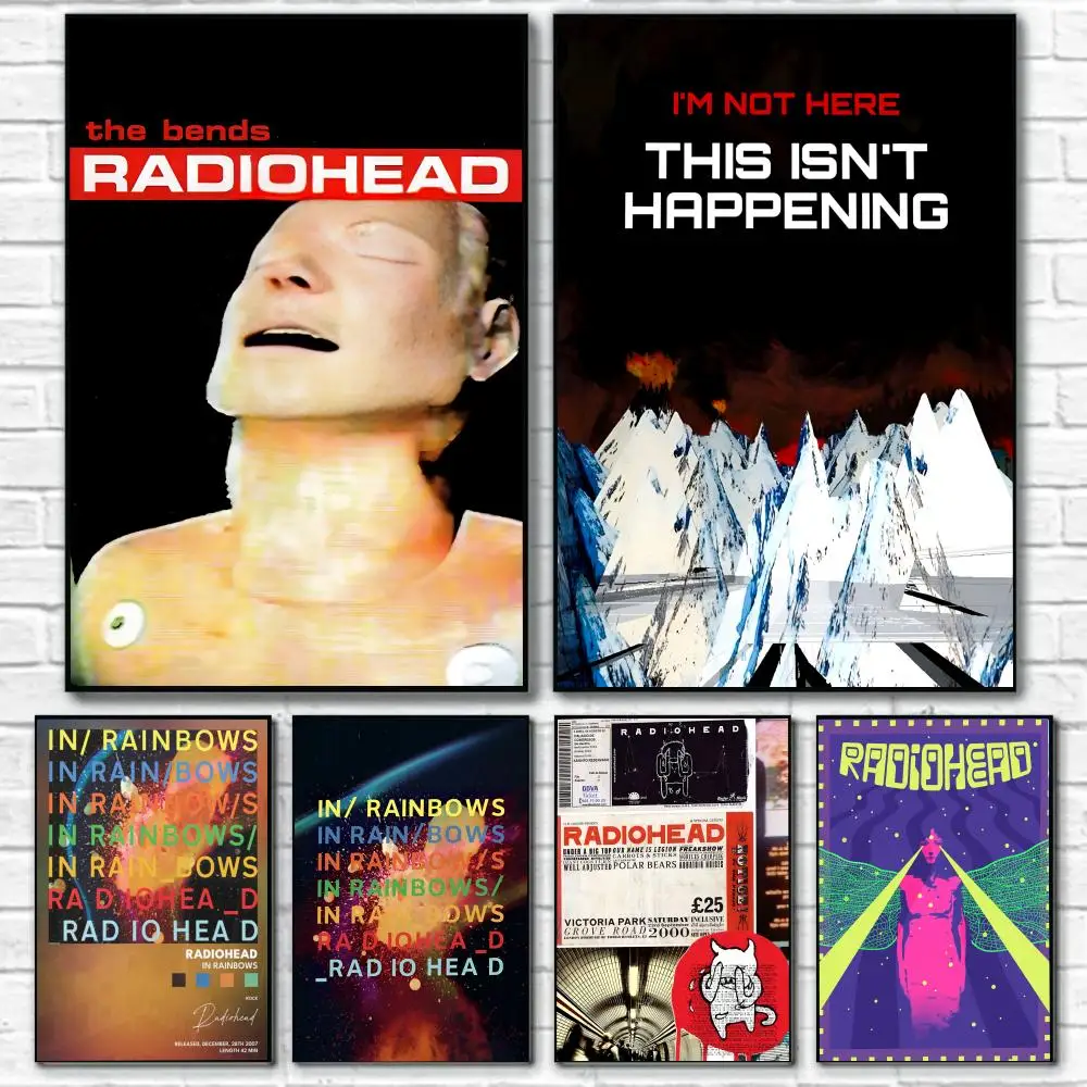 Rock Band R-Radiohead Cool Poster Room Wall Art Decor Waterp
