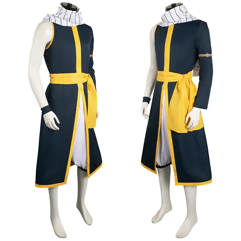 

Fantasia Natsu 100 Years Scarf Suits Anime Fairy Cosplay Tail Disfraz Costume Adult Men Halloween Carnival Party Clothes yi;4